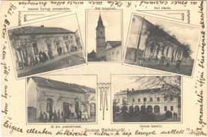 1932 Balkány, Református templom és iskola, M. kir. postahivatal, Gencsi kastély, Seszták György üzlete és saját kiadása. Szilágyi Arthur fényképész