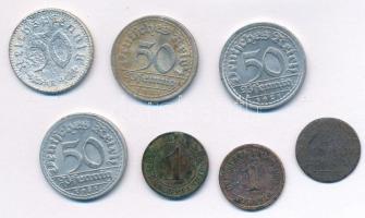 Német Birodalom / Németország 1841-1942. 7db klf pfennigT:1--3 German Empire / Germany 1841-1942. 7pcs of diff Pfennig coins C:AU-F