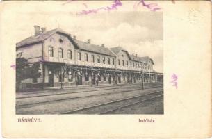 1919 Bánréve, indóház, vasútállomás (fa)