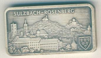 NSZK DN "Sulzbach-Rosenberg" Ag tömb 1oz. (31,103g) T:1 Eredeti díszdobozban!