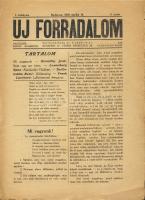 1919-es Új Forradalom folyóirat 3. száma