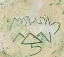 Gorka jelzéssel: Mázas kerámia kancsó, jelzett, hibátlan, m: 24 cm