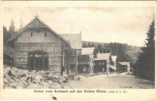 1913 Szebenjuharos, Hohe Rinne, Paltinis; gyógyház, nyaraló / Gruss vom Kurhaus Auf der hohen Rinne / health resort, villa (fl)