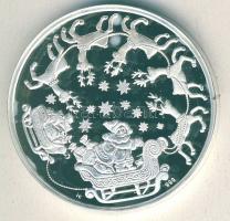 NSZK 1987. "Karácsony" Ag emlékérem 14,89g T:PP Díszdobozban!