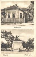 1937 Jászkisér, Postahivatal, Hősök szobra, emlékmű