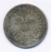 Ausztria 1870. 20kr Ag "Ferenc József" T:3 patina Austria 1870. 20 Kreuzer Ag "Franz ...