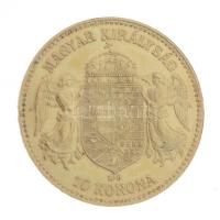 1911KB 10K Au "Ferenc József" Körmöcbánya (3,39g/0.900) T:1- Hungary 1911KB 10 Korona Au &...