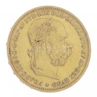 Ausztria 1893. 20K Au Ferenc József (6,79g/0.900) T:2 / Austria 1893. 20 Corona Au Franz Joseph I (6,79g/0.900) C:XF Krause KM#2806