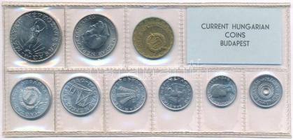 1974. 2f-10Ft (9xklf) érmés forgalmi sor fóliatokban T:1 kis patina Adamo FO7
