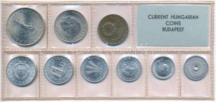 1975. 2f-10Ft (9xklf) érmés forgalmi sor fóliatokban T:1 kis patina Adamo FO8