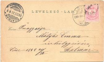 1899 Lőcse, Levoca; Honvéd emlékmű, látkép, városháza, Lőcsei fehér asszony. Schwidernoch Károly műi...