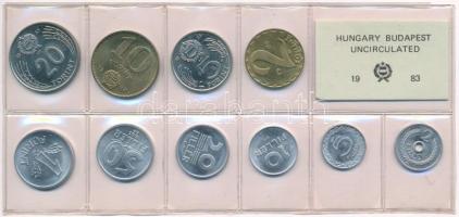 1983. 2f-20Ft (10xklf) érmés forgalmi sor fóliatokban T:1 Adamo FO16