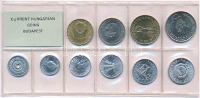 1989. 2f-20Ft (10xklf) érmés forgalmi sor fóliatokban T:1 Adamo FO22