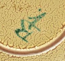 2 db jelzett kerámia tál. d: 24 cm, d: 23 cm