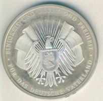 NSZK 1989. "Német egység" Ag emlékérem 35,5g T:PP Eredeti díszdobozban!