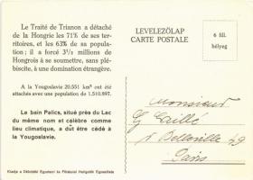 Palics, Palic (Szabadka, Subotica); Fürdő, tó. Kiadja a Délvidéki Egyetemi és Főiskolai Hallgatók Eg...