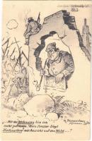 Aus dem Feldpostbrief No. 1. / WWI German military art postcard, humour. S.V.D. Nr. 1568/1. s: K. Pommerhanz