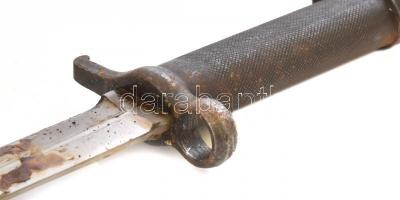 cca 1930-1940 E.A.B m/1896 svéd bajonett Mauser m/1938 és Ag m/1942B puskákhoz, eredeti fémtokjában,...