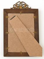 Dekoratív fa, asztali képkeret. 10x5cm