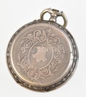 2 db régi ezüst (Ag) óratok (zsebóra és karóra), jelzettek, az egyik hátoldalán felirattal (Rotherme...