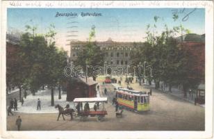 1921 Rotterdam, Beursplein / street, tram (EK)