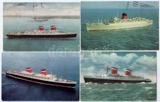8 db MODERN hajós motívum képeslap / 8 modern ship motive postcards