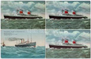 8 db MODERN hajós motívum képeslap / 8 modern ship motive postcards