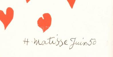 Matisse, Henri (1869-1954): Színes kép. Litográfia, papír. Jelzett a litográfián (nyomtatva). Üvegez...