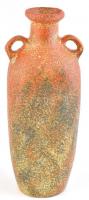 Pesthidegkúti váza a Niobé sorozatból. Színes mázakkal festett kerámia, jelzés nélkül, kis kopásnyomokkal. m:37cm