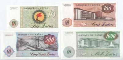Zaire 1985. 10Z-1000Z (4xklf) T:I
Zaire 1985. 10 Zaires - 1000 Zaires (4xdiff) C:UNC