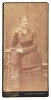 gr. nagyapponyi Apponyi Georgina (1841-1906) gr. Marzani Albert felesége, Apponyi Albert nővére kabinetfotó 10x21 cm