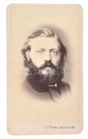 Dvihally Emil (1847-1887) főgimnáziumi tanár, ,,A házi-ipar kézikönyve, 1877 szerzője. vizitkártya 7x10 cm