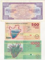 Burundi 1986. 100Fr + 2015. 500Fr + 2015. 1000Fr T:I--III
Burundi 1986. 100 Francs + 2015. 500 Fran...