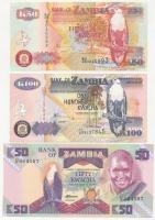 Zambia 1986-1988. 50K + 2007. 50K + 2009. 100K T:I-III Zambia 1986-1988. 50 Kwacha + 2007. 50 Kwacha + 2009. 100 Kwacha C:UNC-F