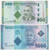 Tanzánia 2010. 500Sh + 2010. 1000Sh T:I- Tanzania 2010. 500 Shilingi + 2010. 1000 Shilingi C:AU