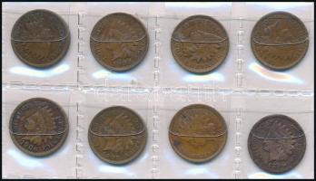 Amerikai Egyesült Államok 1892-1907. 1c Br "Indinánfej" (8xklf) T:2-3
USA 1892-1907. 1 Ce...