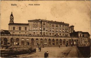 1912 Bielsko-Biala, Bielitz; Fürstl. Schloss / royal castle, shop of Karl E. Türk (EK)