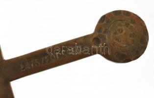 Bronz levélnyitó LÁTSZERÉSZEK felirattal, kopott, h: 22cm