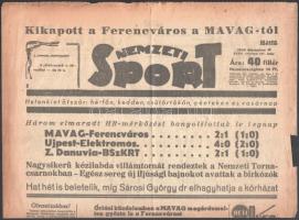 1944 Nemzeti Sport. 1944. dec. 18., szakadt, 4 p.