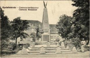 Gyulafehérvár, Karlsburg, Alba Iulia; Custozza emlékmű. Petri F. W. kiadása / monument (EK)