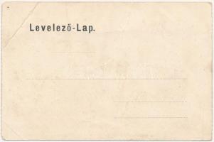 Arad, Andrássy tér, Színház és Fehér Kereszt szálloda, múzeum, városi vasút, üzletek / square, theat...