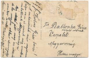 1928 Rimaszombat, Rimavská Sobota; Státna nemocnica / Állami kórház, automobil / state hospital, aut...