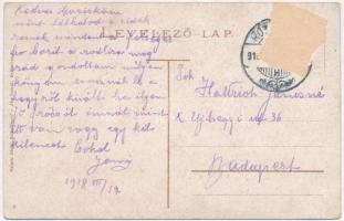 1918 Rózsahegy, Ruzomberok; Stanica / vasútállomás, pályaudvar. Valuch János kiadása / railway stati...