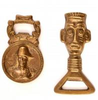 2 db bronz sörnyitó 8 cm, 10 cm