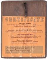 Kis fali ikon, repedésekkel, kopásnyomokkal, 11×9 cm