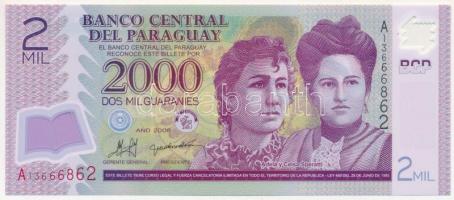 Paraguay 2000. 2000G T:I Paraguay 2000. 2000 Guaranies C:UNC Krause P#228a