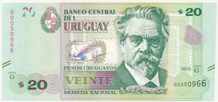 Uruguay 2015. 20P T:I  Uruguay 2015. 20 Pesos C:UNC Krause P#93