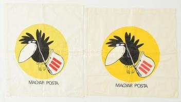 Magyar Posta, 2 db textilkendő, 42×42 cm