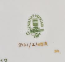 Zsolnay búzavirág mintás bonbonniere Kézzel festett, jelzett, apró kopásokkal.10x10 cm