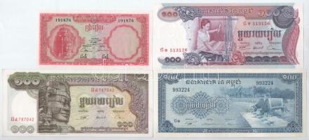 Kambodzsa 4xklf bankjegy T:I Cambodge 4xdiff banknote lot C:UNC